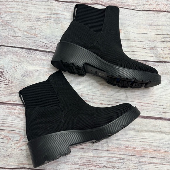 VIVAIA Round-Toe Chunky Platform Travel Boots (Everly) Black Size 40 US 9 - Picture 3 of 7